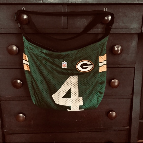 NFL Pro•FAN•its BRETT FAVRE GREEN BAY PACKERS JERSEY SHOULDER BAG - Picture 4 of 6